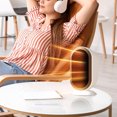 thumbnail image 5 of Electric Space Heaters,Portable Small Room Heater with Overheating and Tip-Over Protection,1200 Watt Mini Personal Heater for Bedroom Bathroom Office Home Use,Indoor Heater-Quiet-White, 5 of 9