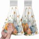 thumbnail image 1 of wonima44 Fall Orange Blue Pumpkin Kitchen Hanging Towels Set of 2 Autumn Eucalyptus Maple Leaves Hand Towels with Hanging Loop Thanksgiving Dish Washcloth Soft Absorbent Bath Tie Towel, 1 of 1