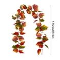 thumbnail image 3 of Artificial Maple Leaf Garland, 69 Inch Faux Vine For Fireplace Door Railing Wall Decor, Halloween Decor Thanksgiving Decor Fall Decor Autumn Harvest Party Holiday Decoration, 3 of 6