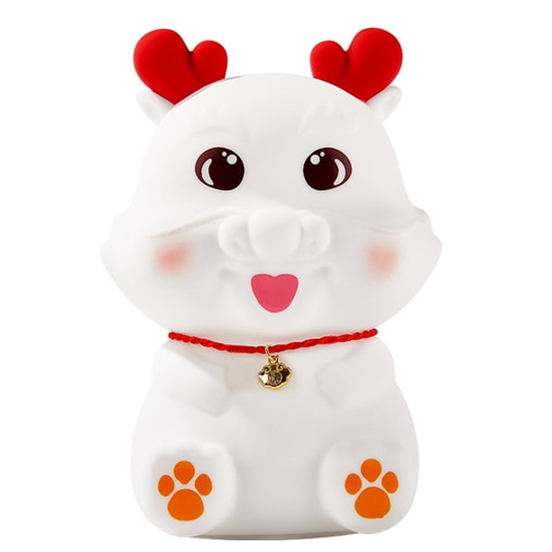 Noche LED Lámpara USB Recargable Regulable Dragón Dibujos Animados