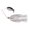 Chrome Black Shad, variant on Buckeye Bubbler Blade 1/2 Oz – White
