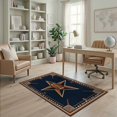 thumbnail image 2 of ODIKA Football Texas Star Emblem With Vintage Sports Pennant Border Design Non-Slip Chair-Friendly for Home Office, Gaming Room, Under Desk, 2 of 7