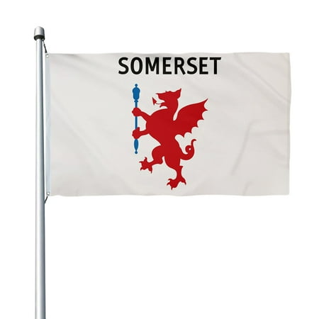 Aihccy Somerset Old Flag British County Banner with Brass Grommets Size - 3x5Ft