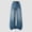 X-419Sky Blue, variant on YMNXA Big Kids Girls Denim Pants High Waist Straight Fit Wide Leg Comfortable Fashion Trousers With Pockets Streetwear For Casual Daily Wear,Black,12-13 Years