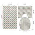 thumbnail image 3 of White Christmas Gingerbread and Tree Pattern Bathroom Rugs Sets 3 Piece,Toilet Cover Set,Absorbent Non Slip Bathroom Mats Sets with U-Shaped Contour Rug Toilet Rug Set, 3 of 5