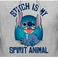 thumbnail image 2 of Men's Lilo & Stitch My Spirit Animal Pull Over Hoodie Athletic Heather Small, 2 of 4
