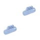 thumbnail image 3 of Seitruly Corrector de dedos separación antiescaras entrenamiento separador almohadilla cuidado de la salud Azul 2piezas, 3 of 6