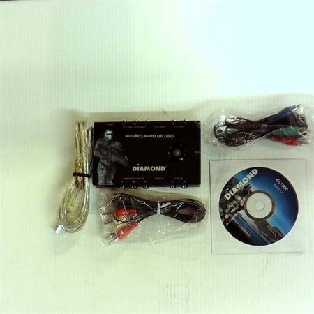 Refurbished Diamond Multimedia USB 2.0 HD 1080 Game Console Video Capture Device TV, Black