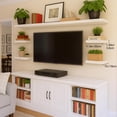 thumbnail image 4 of Floating Shelves for Wall, Bathroom Shelves Over Toilet, Wall Shelves & Book Shelf, Hanging Shelf, Modern Wooden Wall-Mounted Small Floating Shelves, 12x7x1.5 in (Smoke Gray, Set of 4), 4 of 10
