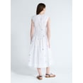 thumbnail image 2 of Free Assembly Women's Sleeveless Embroidered Cotton V-Neck Midi Dress, Sizes XS-XXL, 2 of 5