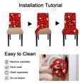 thumbnail image 4 of Eurhowing Christmas Chair Covers Set of 6, Stretchable Spandex Dining Chair Slipcovers, Washable Xmas Chair Protectors for Holiday Party, Kitchen, Restaurant Decor, 4 of 10