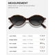 thumbnail image 5 of Gafas de sol TIJN Olisa Retro Ovaladas Polarizadas UV400 para mujer y hombre, 5 of 8