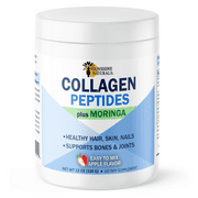 Sunshine Naturals Hydrolyzed Collagen Peptides Plus Moringa Leaf Powder, 12 oz