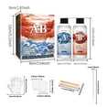 thumbnail image 3 of Qaailabf High Transparency Non-Yellowing Epoxy Resin DIY Craft Kit 200ml - Crystal Clear Jewelry Making Glue Set with 100ml Resin, 100ml Curing Agent, Tools for Beginners - Includes Measuring Cups, 3 of 10