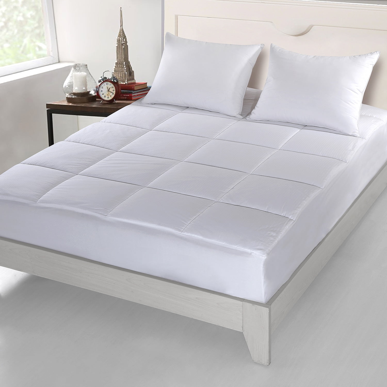Cal King Details about   250-Thread Count Luxury Quilted Cotton Mattress Pad by Newpoint 