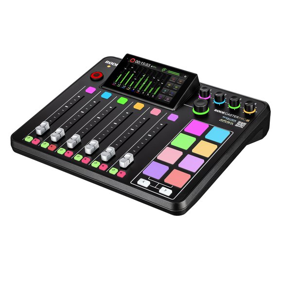 RØDE RØDECaster Pro II All-in-One Production Solution for Podcasting, Streaming, Music Production and Content Creation,Black