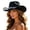 1-Black822, variant on XIAOCHA Women's Sparkly Cowboy Hat Wide Brim Sun Protection Rodeo Cowgirlhat Outdoor Horse Riding Wide Brim Western Hat,Hot Pink