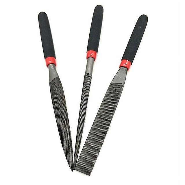 Limas de acero pequeñas, lima plana para piedra, vidrio, Metal, tallado, artesanía, archivado de agujas, carpintería