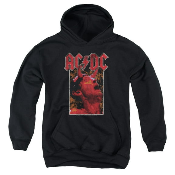 Acdc - Horns - Youth Hooded Sweatshirt - Large