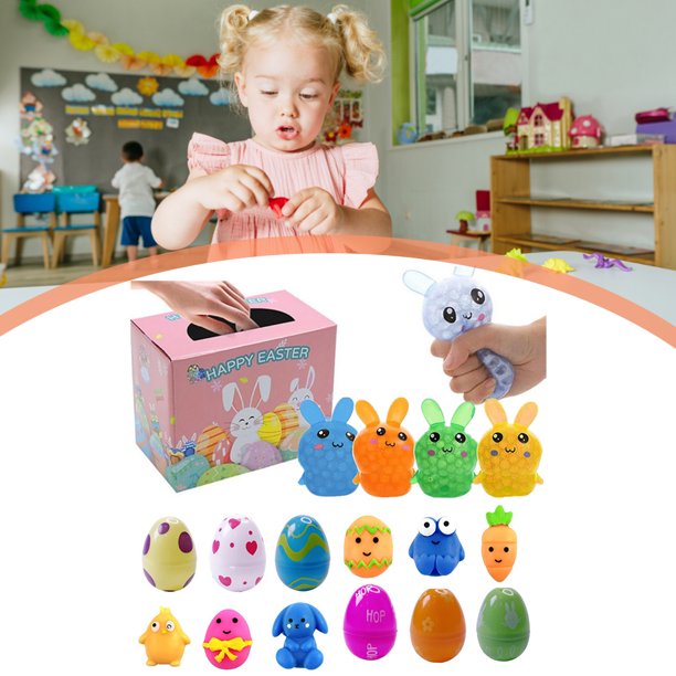 Coloridos coches modelan huevos de Pascua duraderos con juguetes en el interior para niños (apretar rabino Ehuebsd libre de BPA