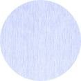 thumbnail image 1 of Ahgly Company Machine Washable Indoor Round Solid Blue Modern Area Rugs, 3' Round, 1 of 4