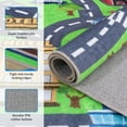 thumbnail image 6 of Janvonne City Road Map Kids Play Rug - Interactive Educational Carpet, Non-Slip Washable Floor Mat for Nursery Playroom Bedroom, 4'x5', 6 of 9