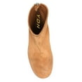 thumbnail image 4 of YDN Women Classic Round Toe Ankle Boots Block Low Chunky Heels Back Zipper Dress Short Booties Shoes Size 7 Sandy Brown, 4 of 4
