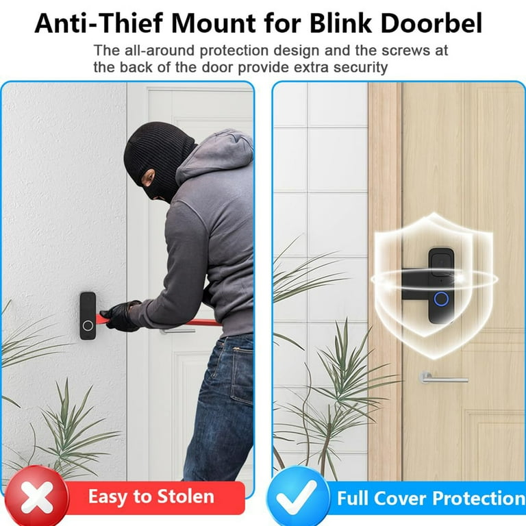 RGEEK Blink Doorbell Mount, Anti-Theft Bracket, Weather Protection