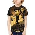 thumbnail image 4 of Bendy And The Ink Machine Boys Girls 3d Graphic Printed T-Shirt Crewneck Short Sleeve Tees, 4 of 7