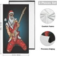 thumbnail image 2 of Santa Rocker Playing Guitar Hand Towels 2 PCS, Unique Kitchen Towel Ultra Soft and Highly Absorbent,Decorative Fingertip Face Towel for Bathroom Hotel, 28.3"x14.4", 2 of 6
