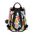 thumbnail image 2 of FORMRS Women's Travel Backpack Purse Anti-Theft Hidden Pockets Casual Shoulder Bag, Red Triangles, 2 of 7