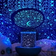 thumbnail image 1 of Remote Control and Timer Design Seabed Starry Sky Rotating LED Star Projector for Bedroom, Night Light for Kids, Night Color Moon Lamp (Blue), 1 of 5