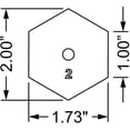 thumbnail image 3 of Mylar 2 Inch Hexagon 25 Piece Add On Set- No Template, 3 of 3