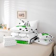 thumbnail image 6 of Castle Fairy Boys Girls Letter Monogrammed A Twin Bedding Sets 7-Piece,Sport Soccer Print Bedding Comforter Set Microfiber,Bling Green Glitter Breathable Sheet Sets,Ultra Soft Home Decor,Reversible, 6 of 8
