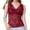 Red, variant on Deepwonder Women's V Neck Sleeveless Lace Camisole Tank Lace Shirts Blouses Smooth Shaping Tops Wide Shoulder Strap Vest With Detachable Chest Pad