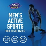 NOW Sports Nutrition, Mens Extreme Sports Multi with Free-Form Amino Acids, ZMA®, Tribulus, MCT Oil, and Herbal Extracts, 180 Softgels