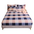 thumbnail image 1 of Plush Micro Fleece Bed Sheet Extra Soft Cozy Velvet Flannel Fitted Bottom Sheet  4.9*6.6‘ 3#, 1 of 6