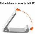 thumbnail image 4 of 5 Piezas Ganchos Plegables Ganchos para Toallas de Pared Ganchos para Ropa Ganchos Plegables de 90° Hechos de Aluminio Macizo con Tornillos de Acero Inoxidable Adecuados para Vestuarios, Baños, Cocin, 4 of 5