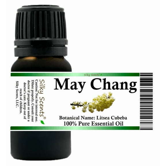 May Chang Essential Oil 5 ml (1/6 fl oz) - 100% Pure and Natural by Silky Scents