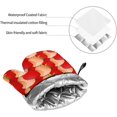 thumbnail image 5 of Strawberry Oven Mitts and Pot Holders Sets 4 pcs, Kitchen Oven Gloves Heat Resistant BBQ Gloves Non Slip for Chef, Cooking, Baking, 5 of 6