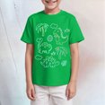 thumbnail image 2 of TOWED22 Boy's Summer T-Shirts Short Sleeve Crew Neck Cotton Tees Basic Solid Color Casual Tops and Shirts(Green,11-12 Y), 2 of 4
