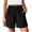Black women summer shorts with pockets a1, variant on Women Loose Elastic Waist Shorts Summer Casual Flow Beach Vacation Shorts Solid Basic Lounge Trousers with Pockets Travel Clothes, Pink 2XL