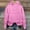 Pink, variant on VISALY Hoodies Pullover Graphic Sweatshirts Lace Hoodie Elegant Pullover Sweatshirt Soft Fleece Oversized Fall Winter Streetwear Mesh Sweaters Pullover Sweater Women Oversized Sweatshirt Blue L