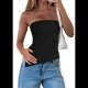 thumbnail image 1 of Camiseta Sin Mangas Sexy de Moda de Verano Negra M, 1 of 7