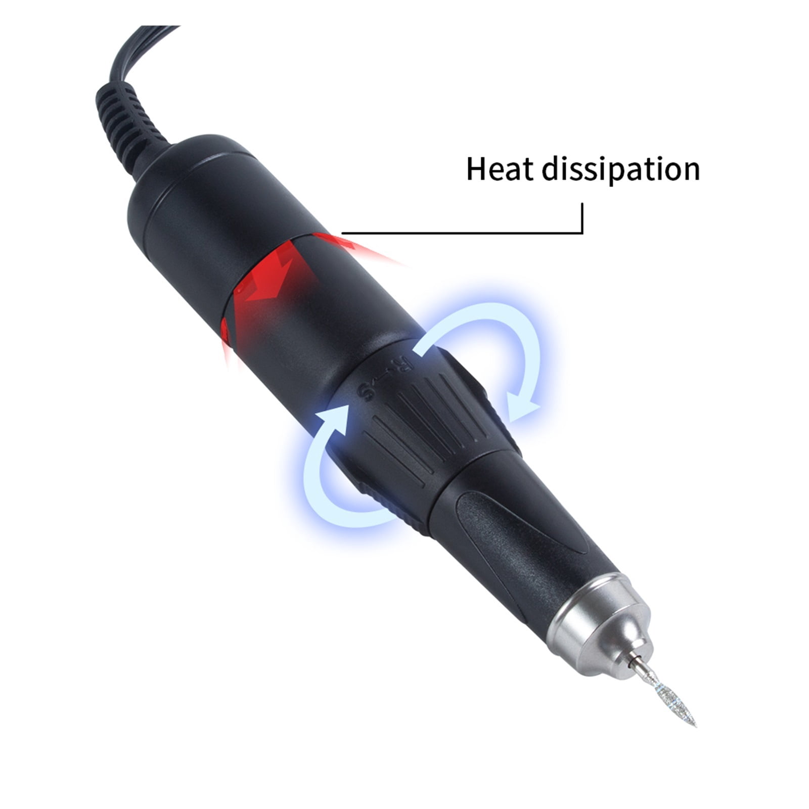 Professional Drill Machine, 35000RPM Electric Manicure Pedicure Tools, Nails Art Equipment For Acrylic Nails Manicure Salon ,Low Noise