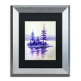 thumbnail image 2 of Trademark Fine Art "Purple Island" Canvas Art by Wendra, Black Matte, Silver Frame, 2 of 4