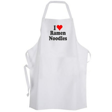 Aprons365 - I Love Ramen Noodles – Apron – Chef Cook (Best Way To Cook Ramen Noodles In Microwave)