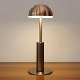 thumbnail image 2 of Dimmable Table Lamp Bar Decor Dimmable Touch Switch Light Study Lights Portable Night Touch Switch Battery Desk Bedside Mushroom Bronze, 2 of 7