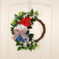 thumbnail image 3 of Patriotic Wreath - Summer Wreath for Front Door Outside, Artificial Flowers Wreaths July 4th Independence Day Wreath, for Home Wall Decor Outside, 3 of 10