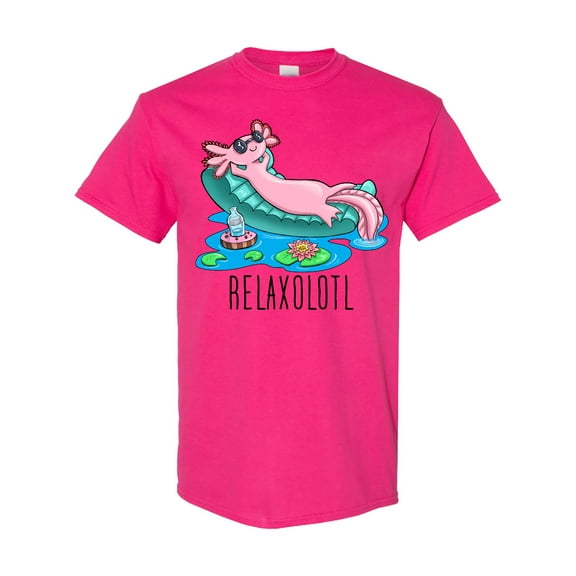 Inktastic Relaxolotl Cute Axolotl on Summer Vacation T-Shirt